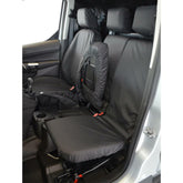 Ford Transit Connect 2018 On Front Seat Covers In Black - 3 Seater